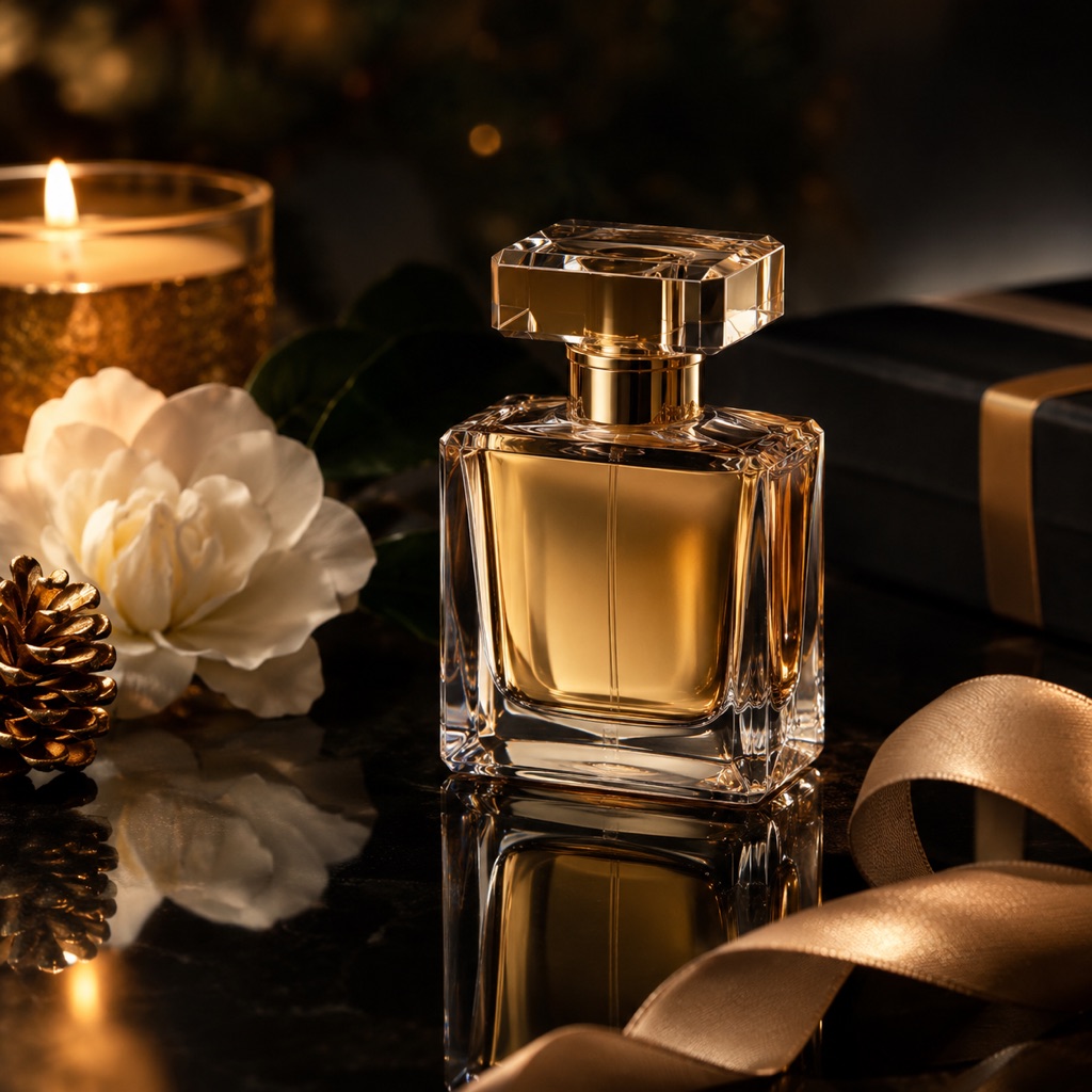Cinematic product shot with a slow orbit and soft seasonal lighting